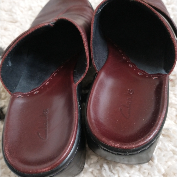 Clarks Leather Slip On 9 - Picture 6 of 7